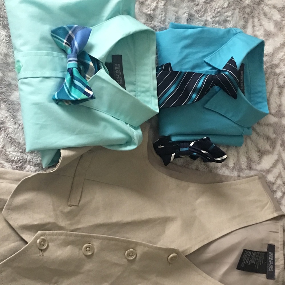 Kenneth Cole Reaction Boys Linen Suit (vest/pants)